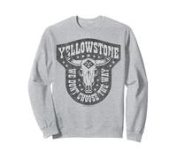 Yellowstone DISTRESSED Non scegliamo il modo in cui il teschio di mucca Felpa