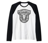 Yellowstone DISTRESSED Non scegliamo il modo in cui il teschio di mucca Maglia con Maniche Raglan