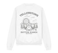 Yellowstone Dutton Ranch Felpa Alba Adulto Unisex (TV12186)