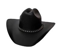 Yellowstone Frontier Cappello da cowboy e cowgirl, nero, Large-X-Large