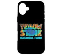Yellowstone Grand Prismatic Hot Spring Retro Custodia per iPhone 16 Plus
