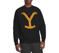 Yellowstone Large Brand Crew Sweatshirt Maglia di Tuta, Nero, M Unisex-Adulto