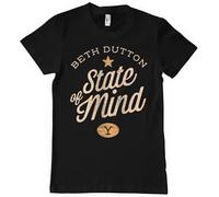 Yellowstone Licenza Ufficiale Beth Dutton State of Mind Uomo Maglietta (Nero), Large