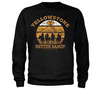 Yellowstone Licenza Ufficiale Cowboys Felpa (Nero), Large
