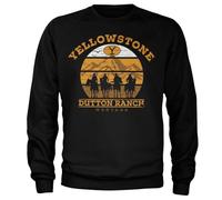 Yellowstone Licenza Ufficiale Cowboys Felpa (Nero), Medium