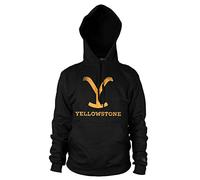 Yellowstone Licenza Ufficiale Felpa (Nero), XXX-Large