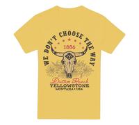 Yellowstone Maglietta Teschio Grande Uomo (TV14878)