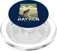 Yellowstone National Park Hayden Valley Wolf WPA Poster PopSockets PopGrip per MagSafe