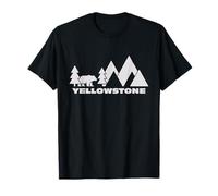 Yellowstone National Park in Wyoming WY Nature Alpine Maglietta