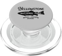Yellowstone National Park Retro Trout Fishing Graphic PopSockets PopGrip per MagSafe