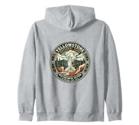Yellowstone-Nationalpark Wyoming/Stati Uniti Felpa con Cappuccio