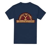 Yellowstone Protect the Family Maglietta Tasca a Toppa Uomo (TV13414)