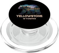 Yellowstone Wyoming Orso Silhouette Wilderness Natura PopSockets PopGrip per MagSafe