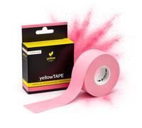 YellowTAPE Face Tape - 2,5 cm x 5 m nastro kinesiotape rosa - Lifting Tape per viso, anti-rughe, per pelle liscia e palpebre scivolose, nastro delicato sulla pelle per il viso tonificante (rosa)