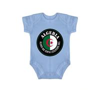 Yelolyio Algeria Country Pride, Body a maniche corte, The Greatest Place on Earth Is Algeria Baby Infant Pagliaccetto di un pezzo, blu-il posto più grande della terra è l'Algeria, 12 Meses
