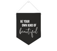 Yelolyio Bandiera da parete in tela con citazione ispiratrice Be Your Own Kind of Beautiful Wall Art Hanging Banner Home Office Decor 25,4 x 30,5 cm Banner in tela Regali di inaugurazione della casa