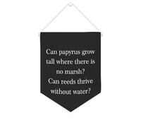 Yelolyio Bandiera da parete in tela con citazione ispiratrice che può papiro crescere alto dove decorazione da parete decorazione per casa ufficio 25,4 x 30,5 cm banner in tela regali di inaugurazione