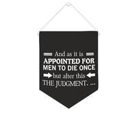 Yelolyio Bandiera da parete in tela con citazione ispiratrice e come è nominato per gli uomini per morire una volta, striscione da appendere per casa e ufficio, 25 x 30 cm, regalo per l'inaugurazione