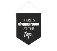 Yelolyio Bandiera da parete in tela con citazione ispiratrice "There Is Always Room at The Top", decorazione da parete per casa e ufficio, 25,4 x 30,5 cm, idea regalo per l'inaugurazione della casa