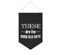 Yelolyio Bandiera da parete in tela con citazione motivazionale, con scritta in lingua inglese "These are the good old days", decorazione per casa e ufficio, 25,4 x 38,1 cm, idea regalo per