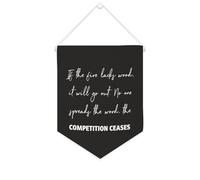Yelolyio Banner in tela con scritta "If The Fire Lacks Wood,Will Go Out", 25,4 x 30,5 cm, motivazionale, da appendere alla parete, decorazione da parete per camera da letto, cameretta dei bambini