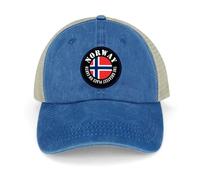 Yelolyio Berretto da esterno da uomo Mesh Back Ballcap Il più grande posto sulla terra Norvegia Cappelli in cotone Norvegia Cappelli da baseball Cappelli da pesca Cappelli in rete Cappelli sportivi