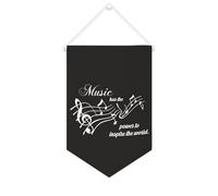 Yelolyio Music Has The Power to Inspire The World, striscione in tela motivazionale da appendere alla parete, striscione decorativo da parete, per soggiorno, camera da letto, ufficio, regali per le