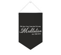 Yelolyio Oh,how I Love Your Law! It Is My Meditation All The Day - Striscione motivazionale da appendere alla parete, 25,4 x 38,1 cm, decorazione da parete per camera da letto, cameretta dei bambini