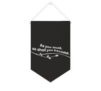 Yelolyio Striscione in tela con scritta "As You Think, So Shall You Become", 25 x 38 cm, motivazionale, da appendere alla parete, decorazione da parete per camera da letto, cameretta dei bambini