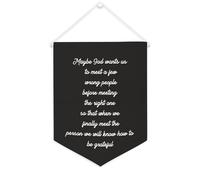 Yelolyio Striscione in tela con scritta in lingua inglese "Maybe God Wants Us to Meet A Few Wrong People", 30,5 x 40,6 cm, motivazionale da appendere alla parete, decorazione da parete per camera da