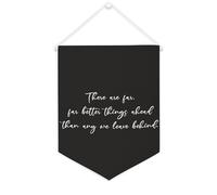 Yelolyio Striscione in tela con scritta in lingua inglese "There Are Far, Far Better Things Ahead Than Any We Leave behind 30,5 x 40,6 cm, motivazionale, da appendere alla parete, decorazione da