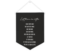 Yelolyio Striscione in tela con scritta "Let Them Be Little - cause they are only that way for a where", 30,5 x 40,6 cm, motivazionale da appendere alla parete, decorazione da parete per camera da