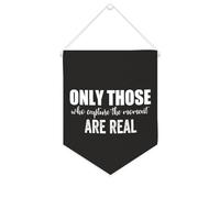 Yelolyio Striscione in tela con scritta "Only Those Who Capture The Moment Are Real Canvas 25,4 x 30,5 cm motivazionale da appendere alla parete, decorazione decorativa per camera da letto, cameretta