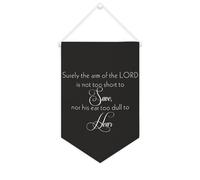 Yelolyio Striscione in tela con scritta "Surely The Arm of The LORD is not too short to save", 25,4 x 38,1 cm, motivazionale da appendere alla parete, decorazione da parete per camera da letto