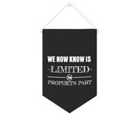 Yelolyio Striscione in tela con scritta "We Now Know Is Limited,the Prophet's Part", 25,4 x 38,1 cm, motivazionale, da appendere alla parete, decorazione per camera da letto, cameretta dei bambini