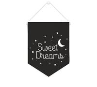 Yelolyio Sweet Dreams - Striscione in tela con motivo motivazionale da appendere alla parete, 25,4 x 30,5 cm, decorazione da parete per camera da letto, cameretta dei bambini, decorazione per la casa