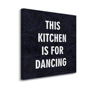 Yelolyio This Kitchen Is for Dancing - Stampa su tela da parete, citazioni motivazionali, opere d'arte per soggiorno, camera da letto, portico, decorazione da parete, poster da appendere, regalo