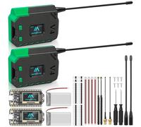 YELUFT 2 schede di sviluppo ESP32 LoRa V4 con batteria da 3000 mAh e set di alloggiamento, supporta WiFi, Bluetooth, trasferimento dati LoRa 868 MHz per Meshtastic