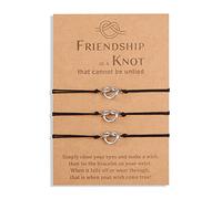 YELUWA 2/3/4/5 Pezzi Sorelle Bracciale Migliore Amicizia BFF Bestie Cuore Corrispondente Lunga Distanza Bracciali Regalo per Ragazze adolescenti Donne Madre Figlia