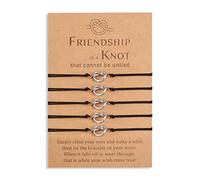 YELUWA 2/3/4/5 Pezzi Sorelle Bracciale Migliore Amicizia BFF Bestie Cuore Corrispondente Lunga Distanza Bracciali Regalo per Ragazze adolescenti Donne Madre Figlia