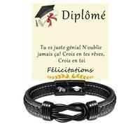 YELUWA Bracciale Regalo Di Laurea per Lui Uomo Ragazzo - Cofanetto Originale Idee per Figlio Amica Maestra, Dottoressa, Farmacista - Graduazione per Lei FR