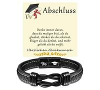 YELUWA Regalo Laurea per Lui Uomo Ragazzo, Bracciale Uomo Regalo Cofanetto Originali Idee Regali Laurea per Figlio Amica Maestra, Dottoressa, Farmacista