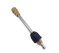 Yelvera Asta di prolunga per idropulitrice in ottone e acciaio inossidabile, per filettatura M14 o connessione rapida da 1/4", lancia a getto d'acqua 5000 PSI per lavaggio auto da giardino all'aperto