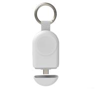 Yelvera Caricatore portatile compatibile con Galaxy Watch e Pixel Watch, 1200 mAh, con struttura in ABS, per il trasporto quotidiano (bianco)