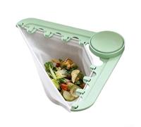 Yelvera Cestello di scarico triangolare per lavelli da cucina con design a rete densa per catturare particelle di cibo e preservare il funzionamento dello scarico (verde)