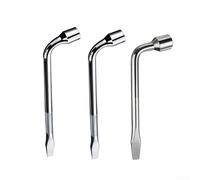 Yelvera Chiave a bussola resistente da 17/19/21 mm, bullone per ruota auto, chiave a brugola, chiave a brugola con manico estensibile, strumento per la manutenzione e la riparazione dell'auto (3 pezzi