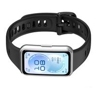 Yelvera Cinturino in silicone morbido e flessibile progettato per Huawei Band 1111PRO per supportare uno stile di vita attivo e comodo da usare tutto il giorno (nero)