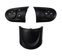 Yelvera Copertura per pulsante del volume in ABS e coperchio inferiore per volante Mini Cooper R55 R56 R57 R58 R59 R60 R61 OEM Part Number Match