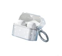 Yelvera Custodia protettiva in silicone di precisione per Sony WF-1000XM6 progettata per prevenire scivolamenti e resistere all'usura quotidiana (trasparente glitterato)