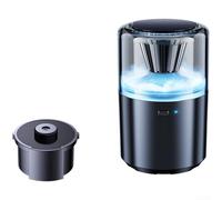 Yelvera Diffusore per aromaterapia per auto, con funzione wireless intelligente di avvio/arresto automatico, intervalli regolabili di nebulizzazione e sei opzioni di colore LED ambientali (A)